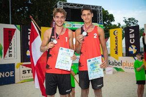 Die Beachvolleyball EM in Baden war ein großer Erfolg: Silber für das U-19 Jugend-AUT Nationalteam!